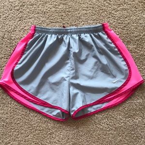 Grey and Pink Nike Shorts